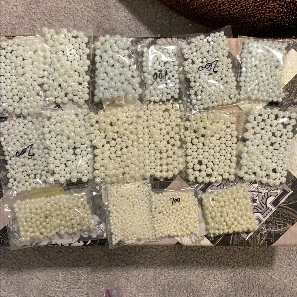 Pearls in different size